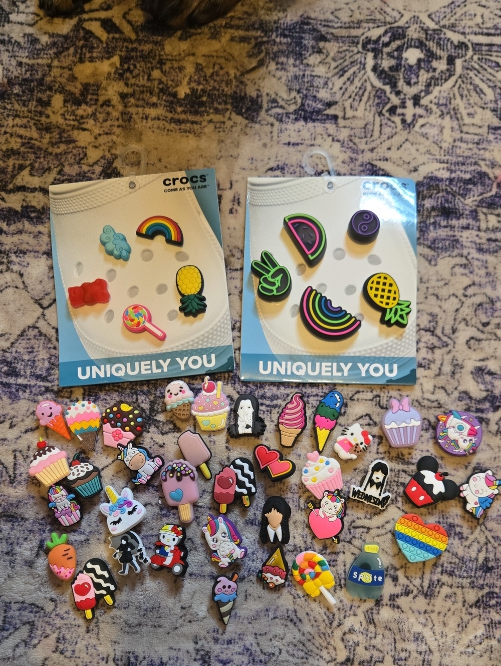 Huge Crocs Kids Jibbitz Charm Pack Lot Colorful Assorted Charms & Unbranded